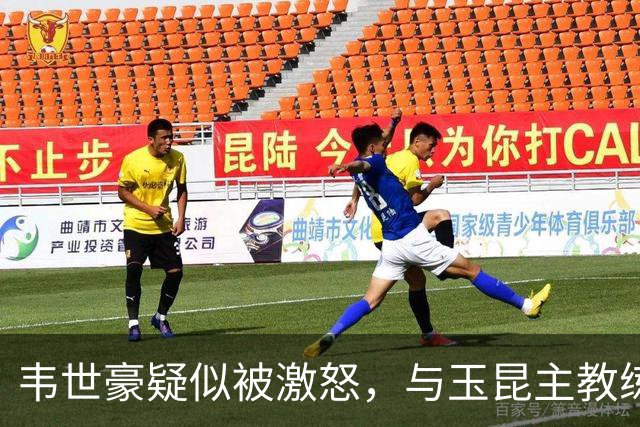 韦世豪疑似被激怒，与玉昆主教练乔迪对喷